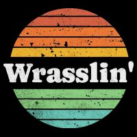Retro Wrasslin Funny Wrestling Lover 70s Style Short Acrylic Beanie