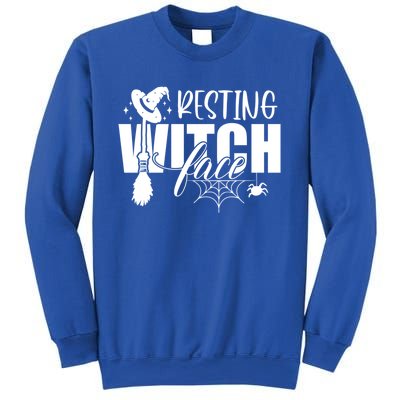 Resting Witch Face Funny Halloween Gift Sweatshirt