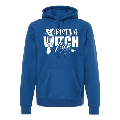 Resting Witch Face Funny Halloween Gift Premium Hoodie