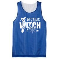 Resting Witch Face Funny Halloween Gift Mesh Reversible Basketball Jersey Tank