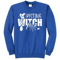 Resting Witch Face Funny Halloween Gift Tall Sweatshirt