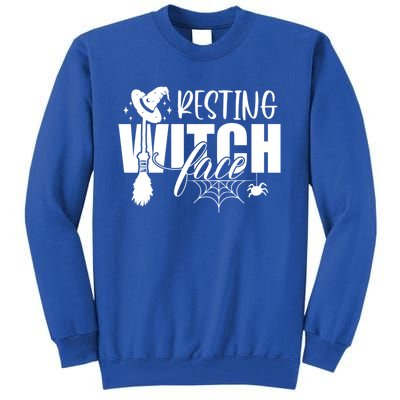 Resting Witch Face Funny Halloween Gift Tall Sweatshirt