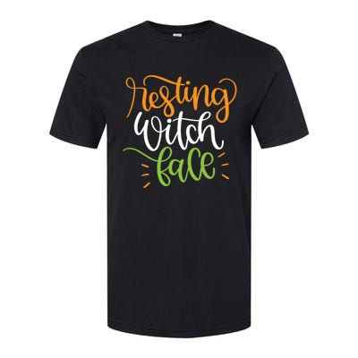 Resting Witch Face Funny Halloween Witchy Great Gift Softstyle® CVC T-Shirt