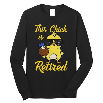 Retired Women Funny Retirement Gift Long Sleeve Shirt