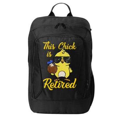 Retired Women Funny Retirement Gift City Backpack