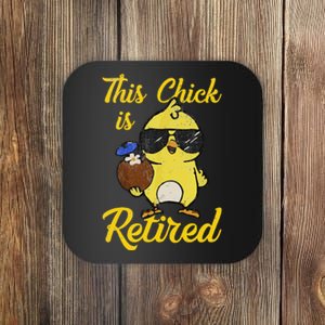 Retired Women Funny Retirement Gift Coaster