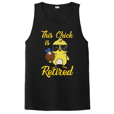 Retired Women Funny Retirement Gift PosiCharge Competitor Tank