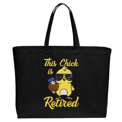 Retired Women Funny Retirement Gift Cotton Canvas Jumbo Tote