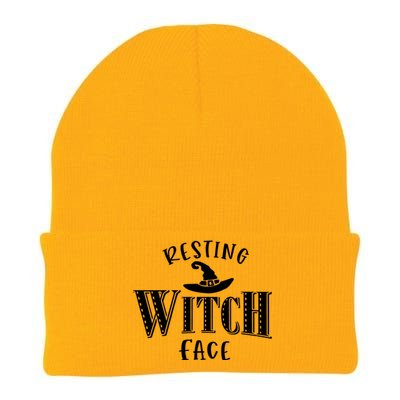 Resting Witch Face Wiccan Occult Cool Gift Knit Cap Winter Beanie