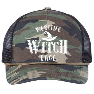 Resting Witch Face Wiccan Occult Cool Gift Retro Rope Trucker Hat Cap