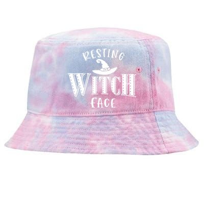 Resting Witch Face Wiccan Occult Cool Gift Tie-Dyed Bucket Hat