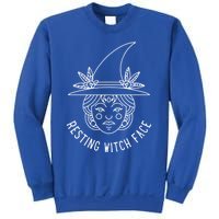 Resting Witch Face: Minimalist Witch Design Gift Sweatshirt