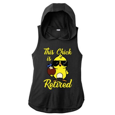 Retired Women Funny Retirement For Women Ladies PosiCharge Tri-Blend Wicking Draft Hoodie Tank