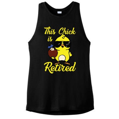 Retired Women Funny Retirement For Women Ladies PosiCharge Tri-Blend Wicking Tank