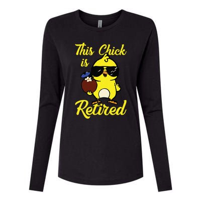 Retired Women Funny Retirement For Women Womens Cotton Relaxed Long Sleeve T-Shirt