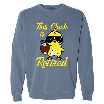 Retired Women Funny Retirement For Women Garment-Dyed Sweatshirt