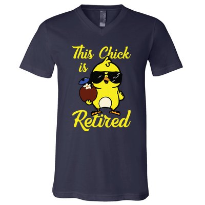 Retired Women Funny Retirement For Women V-Neck T-Shirt