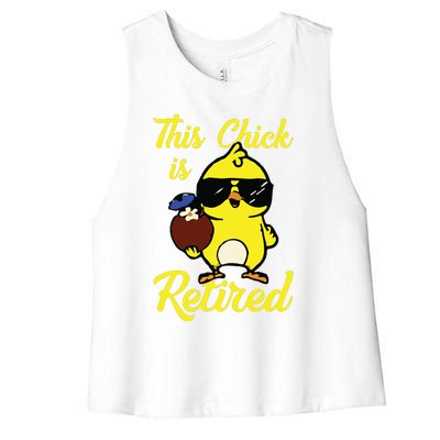 Retired Women Funny Retirement For Women Women's Racerback Cropped Tank