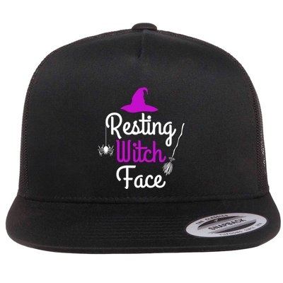 Resting Witch Face Halloween Fall Funny Trick Or Treat Sassy Great Gift Flatbill Hat