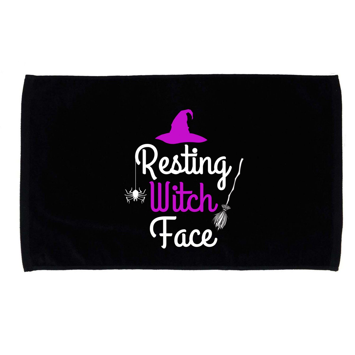Resting Witch Face Halloween Fall Funny Trick Or Treat Sassy Great Gift Microfiber Hand Towel