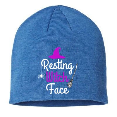 Resting Witch Face Halloween Fall Funny Trick Or Treat Sassy Great Gift Sustainable Beanie