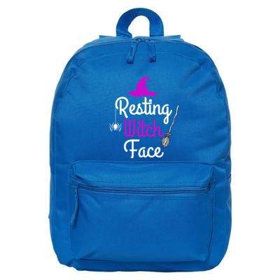 Resting Witch Face Halloween Fall Funny Trick Or Treat Sassy Great Gift 16 in Basic Backpack