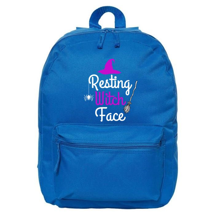 Resting Witch Face Halloween Fall Funny Trick Or Treat Sassy Great Gift 16 in Basic Backpack