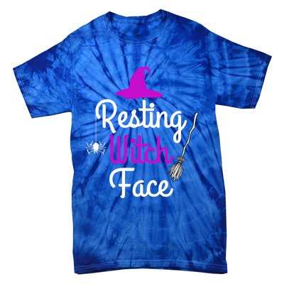 Resting Witch Face Halloween Fall Funny Trick Or Treat Sassy Great Gift Tie-Dye T-Shirt