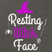Resting Witch Face Halloween Fall Funny Trick Or Treat Sassy Great Gift Cotton Canvas Backpack
