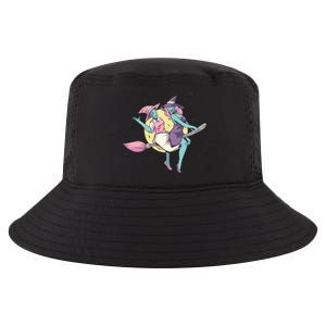 Retro Witches Flying Cool Comfort Performance Bucket Hat