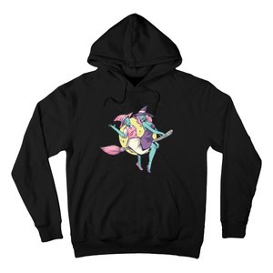 Retro Witches Flying Hoodie