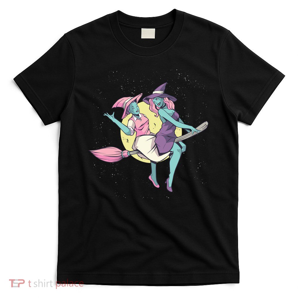 Retro Witches Flying T-Shirt