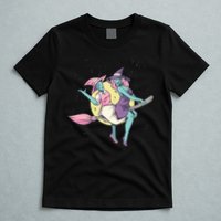 Retro Witches Flying T-Shirt