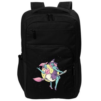 Retro Witches Flying Impact Tech Backpack