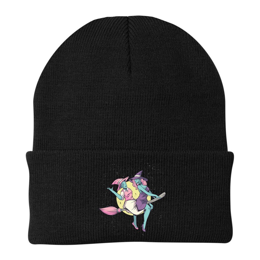 Retro Witches Flying Beanie