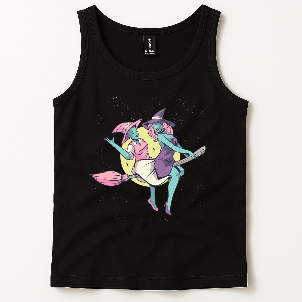 Retro Witches Flying Tank Top