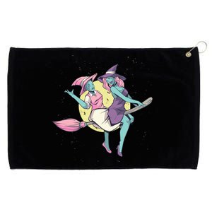 Retro Witches Flying Grommeted Golf Towel