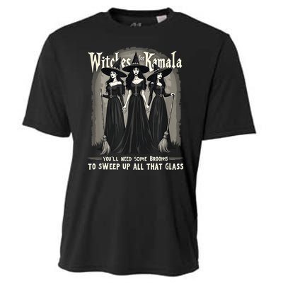 Retro Witches For Kamala Youll Need Some Brooms To Sweep Up Cooling Performance Crew T-Shirt