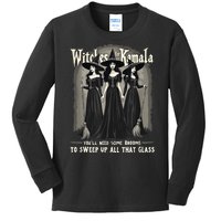 Retro Witches For Kamala Youll Need Some Brooms To Sweep Up Kids Long Sleeve Shirt