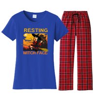 Resting Witch Face Fun Halloween Gift Women's Flannel Pajama Set