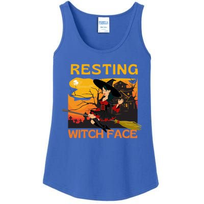 Resting Witch Face Fun Halloween Gift Ladies Essential Tank