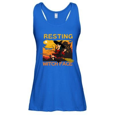 Resting Witch Face Fun Halloween Gift Ladies Essential Flowy Tank