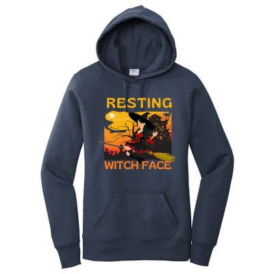 Resting Witch Face Fun Halloween Gift Women's Pullover Hoodie