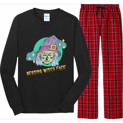 Resting Witch Face Gift Long Sleeve Pajama Set