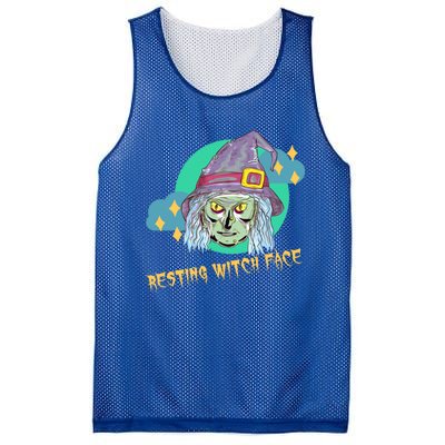 Resting Witch Face Gift Mesh Reversible Basketball Jersey Tank