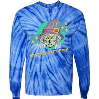 Resting Witch Face Gift Tie-Dye Long Sleeve Shirt