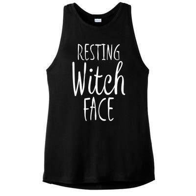 Resting Witch Face Gift Ladies PosiCharge Tri-Blend Wicking Tank