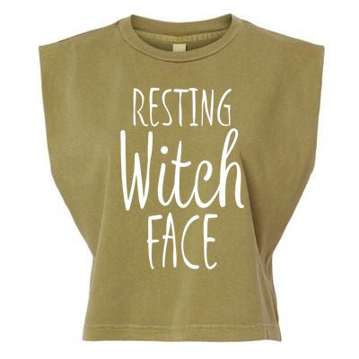 Resting Witch Face Gift Garment-Dyed Women's Muscle Tee