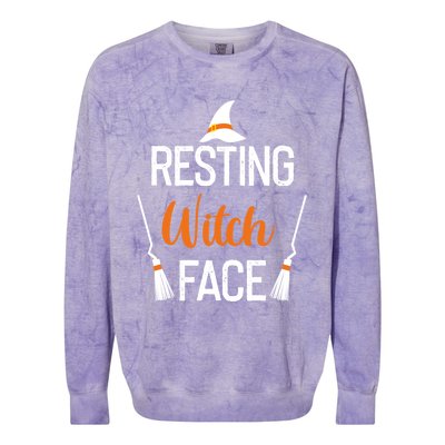 Resting Witch Face Great Gift Colorblast Crewneck Sweatshirt