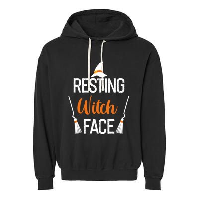 Resting Witch Face Great Gift Garment-Dyed Fleece Hoodie